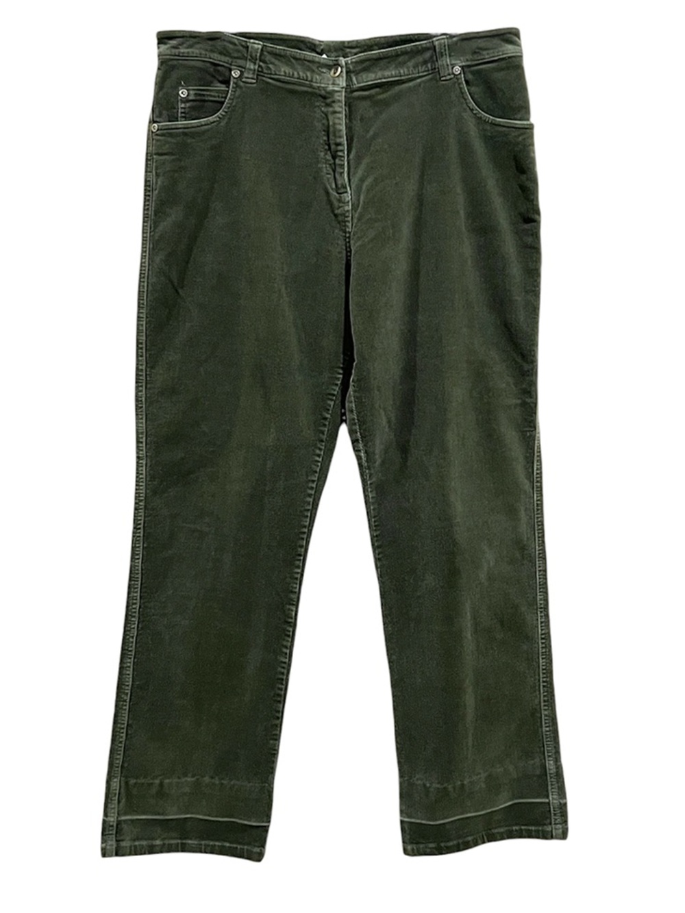 Woolrich Light Olive Green High Rise Corduroy Pants Size 14